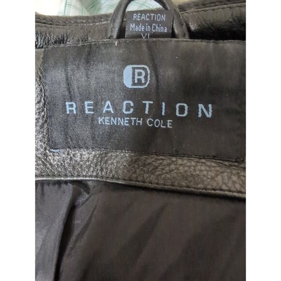 Kenneth Cole Reaction Men's Leather Jacket Classic Cut Heavy Size XL - Picture 6 of 9